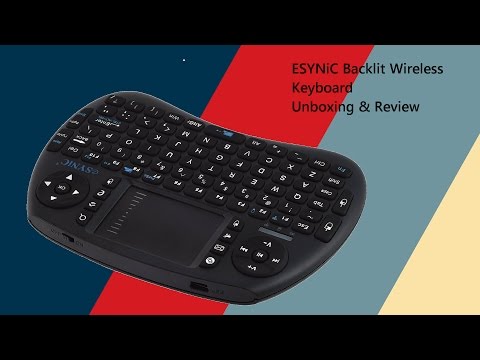 ESYNiC Wireless Mini Backlit Keyboard Unboxing & Review