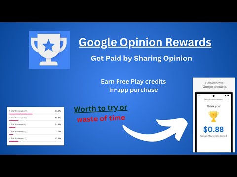 Google Opinion Rewards Reviews - Earn free play credits for in-app purchase | worth it or waste