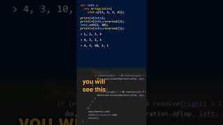 What does the reversed() method do? #javalanguage #javacoding #javatips #javacodinginterview #coding