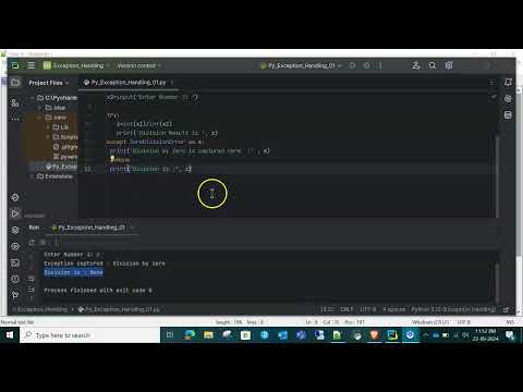 #pythonprogramming #ExceptionHandling Python Exception Handling Part I