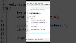 function call by reference || C++ language 🔥🔥