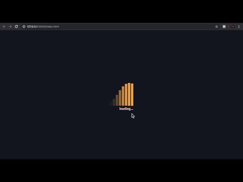 Loading Screen Bars animation and awesome MUSIC!  [HTML and CSS TUTORIAL]