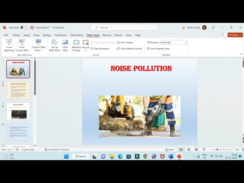 How To Create PowerPoint Presentation | Noise Pollution