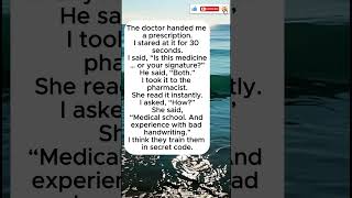 Is This a Prescription… or a Secret Code? 😅#viral #shorts