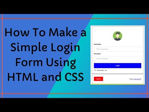 How to make a Simple Login Form Using HTML and CSS ?