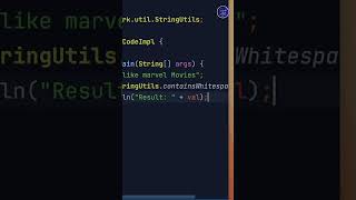 StringUtils Java | Part 1 | #javashorts #javainterview #java