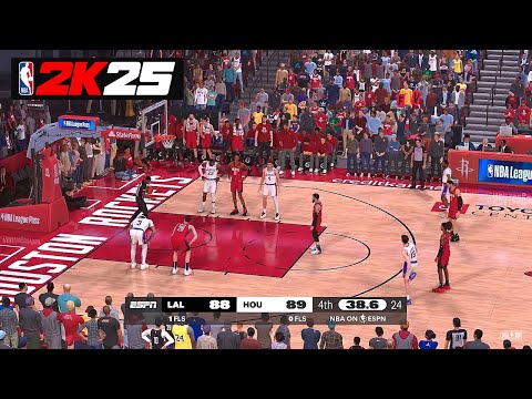 NBA 2K25 (PC) GAMEPLAY - LAKERS vs ROCKETS [4K UHD]
