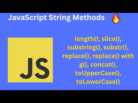 Javascript string methods with example