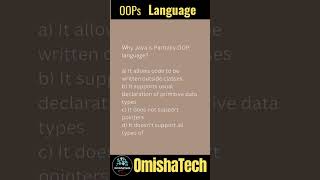 Oops MCQ||Oops concepts #shorts #ytshorts #cpp #java