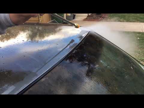 18 years of dust power washed off of car