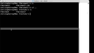 Learn Cobol, the Free Format