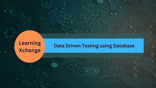 Data Driven Testing using Database