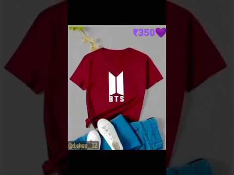 BTS printed💜 t-sirt for women ₹350 free home dilevry all india🏷️ cash on dilevry available