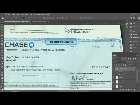 HOW TO EDIT CASHIERS CHECK! FOR YAHOO BOYS! SURE CASHOUT 💰💰💰 #photoshop #check #editing #tutorial 