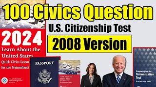 [2008 version] USCIS 100 Civics Questions & Answers Random Order for US Citizenship interview