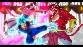 SDBH: Super Saiyan 4 Limit Breaker Broly Vs Super Saiyan Blue & Super Saiyan 4 Limit Breaker Vegito