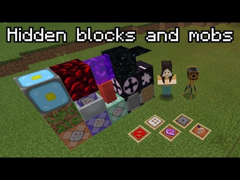 How to get secret items and mobs in Minecraft (Compilation)