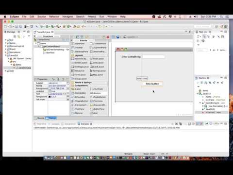 Java - Building GUI using Eclipse WindowsBuilder Pro Plugin