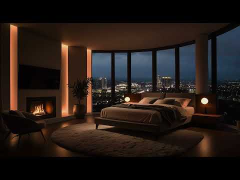 Urban Panorama: Soothing Rainy Night in a Warm Room∣都市夜景：溫馨雨夜的聲音療癒