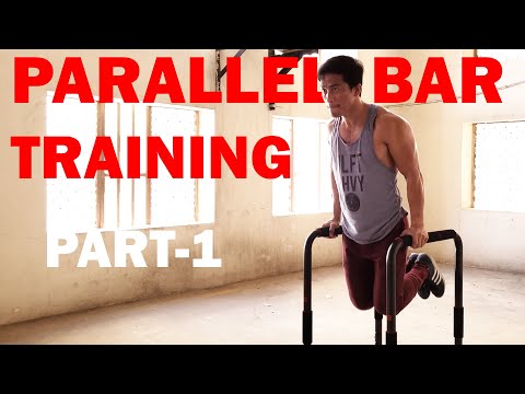 Parallel bar training featuring Domyos training station 100 part 1