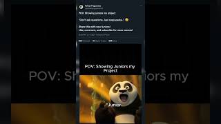 POV: Showing My Juniors the Project 🤐 | Just Copy-Paste & Pray! 😂 |  | Final Year Be Like... #memes