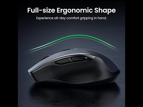 UGREEN Bluetooth & 2 4G Wireless Mouse  4000 DPI Silent Ergonomic Mouse for MacBook & Laptop!