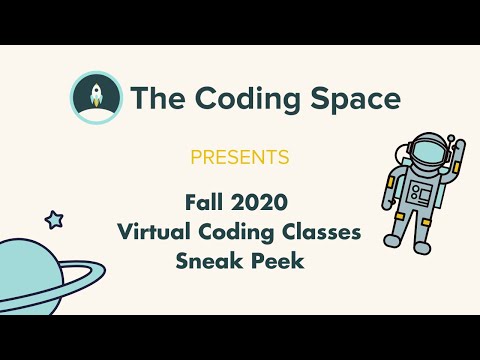 The Coding Space's Fall 2020 Virtual Coding Classes Sneak Peek
