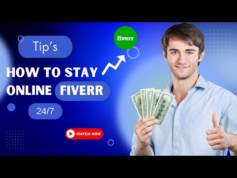 How to Stay Online and Get Orders on Fiverr | How to Stay Online from Fiverr on mobile 2023