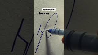 How to style the name of ISSAM...#calligraphicalphabets #stylish sign