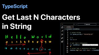 How to get Last N Characters in String in TypeScript - Examples | ProgramGuru.org