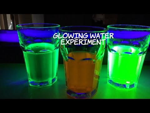 Glowing Water Experiment: Make Water Glow In The Dark | Kids Science Experiments