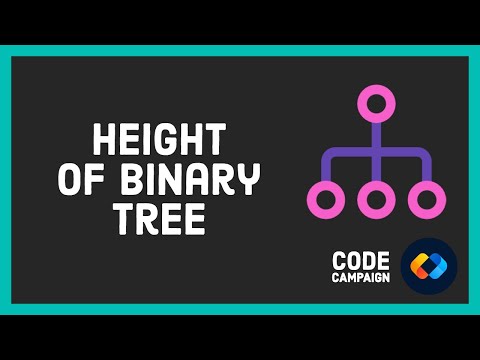 Height Of Binary Tree (Data Structures and Algorithms #20)(Binary Tree #11)