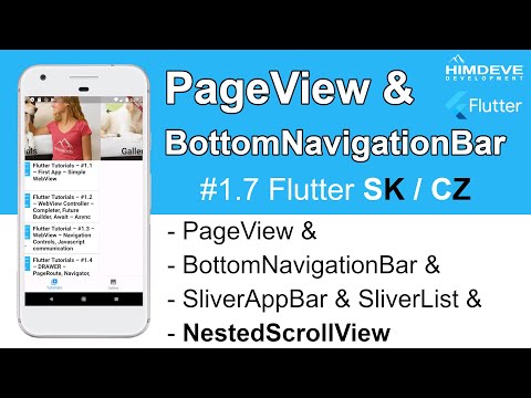 Flutter SK/CZ – #1.7 – PageView & BottomNavigationBar