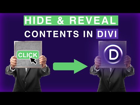 Hide & Reveal Contents in Divi | WordPress Tutorial