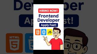 New Hiring Developers 🚀 | HTML CSS JavaScript React Jobs | Apply Now! #shorts