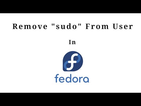 #1 Sudo | Remove Sudo | Fedora 33 Workstation