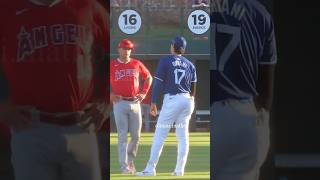 オホッピーとのバッテリーが好きでした。大谷翔平選手がサインを出していましたね！それって三刀流？#shoheiohtani #dodgers #ohoppe #angels#mvp#現地映像