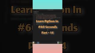 Learn Python In 60 Seconds| Python in Telugu #programming #coding