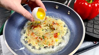 I have never eaten such delicious eggs! Quick and simple breakfast recipes.