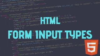 Beyond Text Fields: Exploring All HTML Input Types.