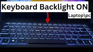 How to Enable keyboard backlight | How To turn on keyboard light | keyboard backlight #keyboard