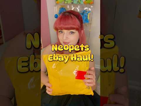 Neopets plushies have entered the chat! ✉️#y2k #nostalgia #neopets #ebay #haul #toycollector #2000s
