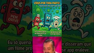 💥 Pen Drive, Wi Fi e Celular em Pânico com Vírus! 🦠💻 #HumorDev #SegurançaDigital
