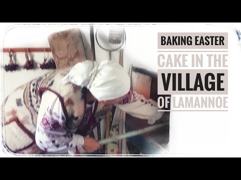 Documentary project.Traditional bread in a wood-fired oven. The village of Lamannoye