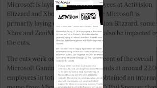 #microsoft gaming division just laid off 9% of it's staff! #techlayoffs #blizzard