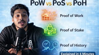 Proof of Work vs Proof of Stake vs Proof of History | Blockchain Simply Explained 🔥