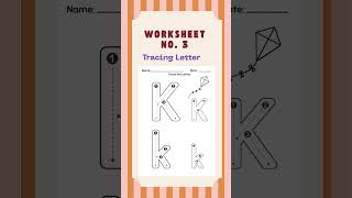 Letter K Writing for Kids | Alphabet Practice with Free Worksheets Preschool & Kindergarten Learning