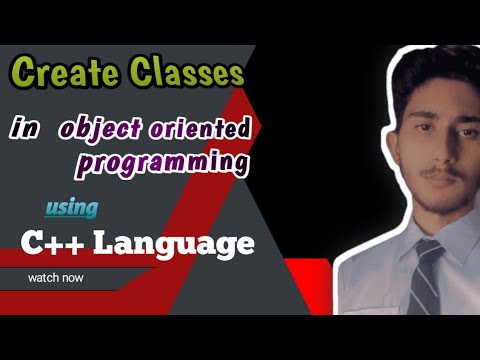 Classes in object oriented programming  ... and access specifiers