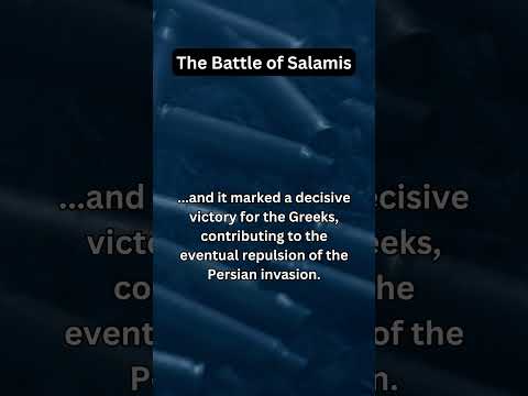 The Battle of Salamis: How Outnumbered Greeks Crushed Persia at Sea ⚓🔥 #history #shorts