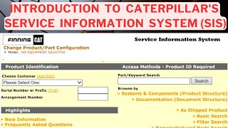 Introduction Of SIS(Service Information System) || Caterpillar Software